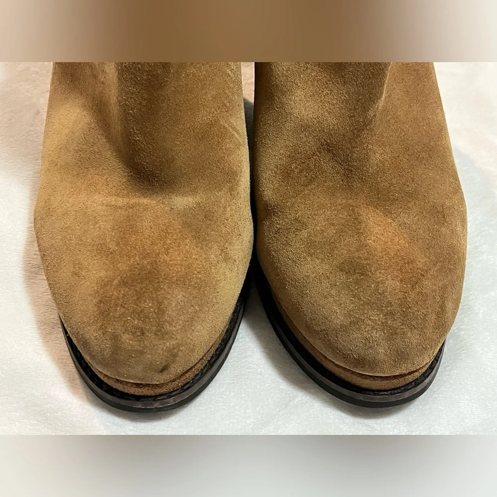 Ariat Women's Tan Brown Leather Wedge Ankle Boots Size 9.5 - Picture 5 of 14